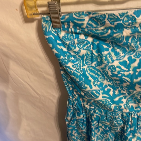 Lilly Pulitzer Girls / Teens Blue White Sea Life Motif Stretch Dress Size XS - Picture 5 of 12
